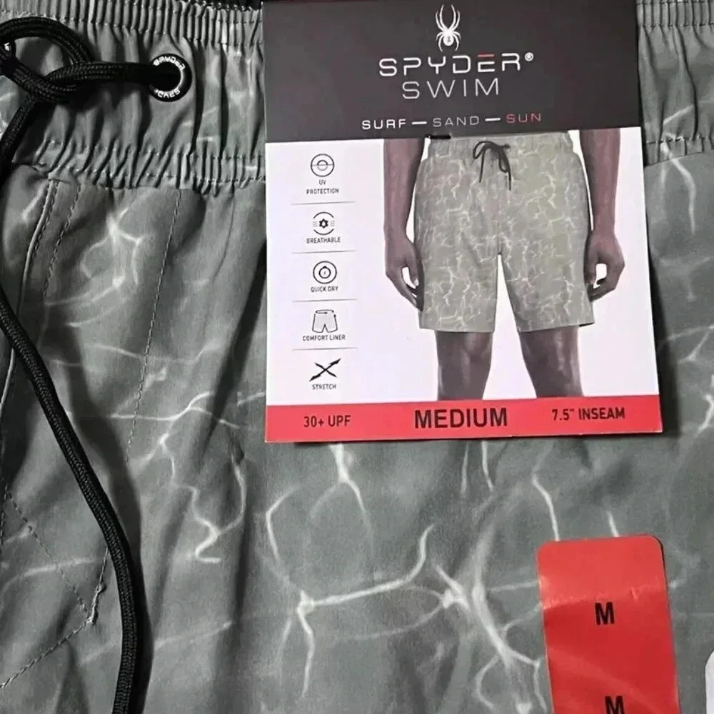 Spyder UV protect Surf Sand Sun Men’s Shorts Sage - Medium - Picture 2 of 4